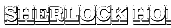 Sherlock Holmes font preview